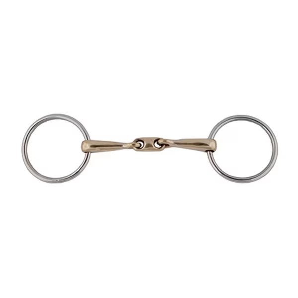 German Silver Elliptical Link Bradoon Bit 5-1/4", Jacks Imports, Mfr#: 20134-5-1/4