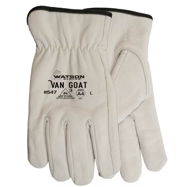 Van Goat Ansi Cut 4 Goatskin Driver - Large PR, Watson Gloves, Mfr#: 547-L
