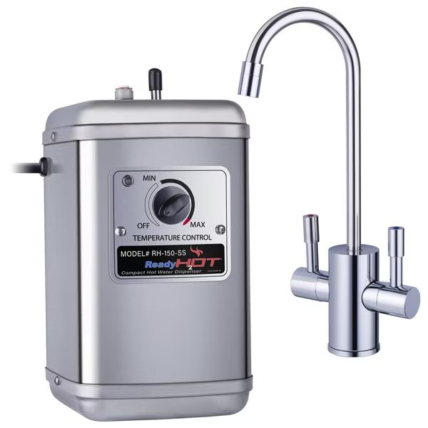 Compact Hot and Cold Water Dispenser with Chrome Faucet, Ready Hot, Mfr#: 41-RH-150-F560-CH