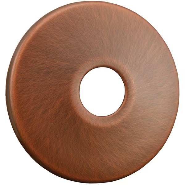 Old World Bronze Escutcheon 1/2" CTS - 5/8" OD Low Pattern 2-1/2" OD, Jones Stephens, Mfr#: E0105WB