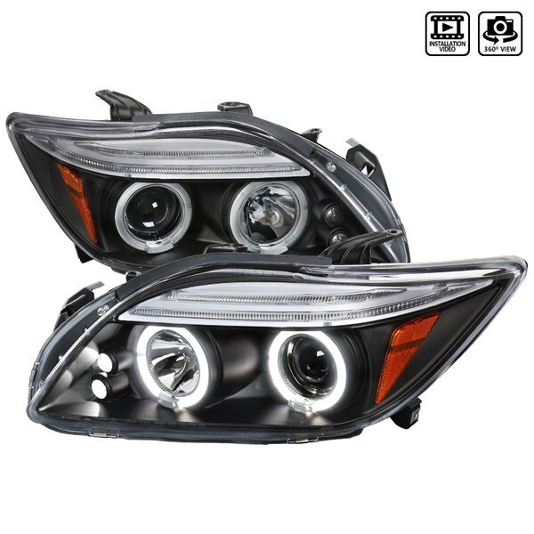 05-10 Scion Tc Halo LED Projector Black, Spec-D Tuning, Mfr#: 2LHP-TC05JM-TM