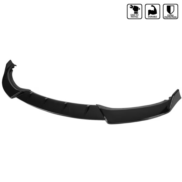 Bmw F30 F35 Front Bumper Lip - Glossy Black 2016-2019, Spec-D Tuning, Mfr#: LPF-F3016GB-AK