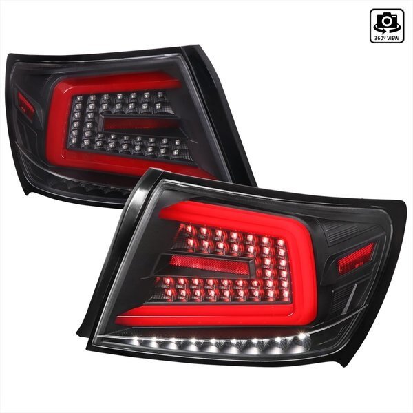 SEDAN LED LIGHT BAR MATTE BLACK HOUSING AND CLEAR LENS, 2PK, Spec-D Tuning, Mfr#: LT-WRX084JRLED-SQ-TM