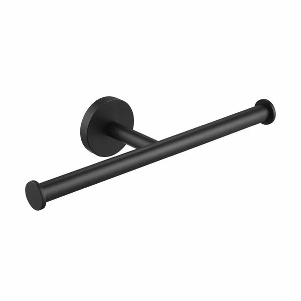 Circular Double Toilet Paper Holder - Matte Black.., Kibi, Mfr#: KBA1408MB