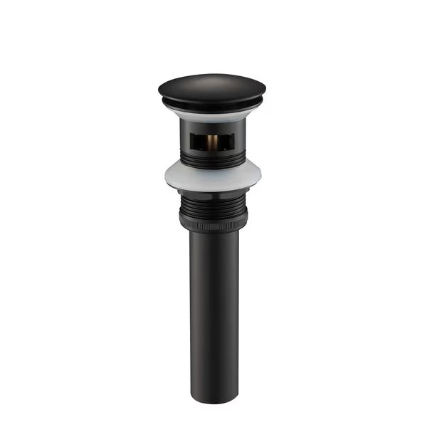 Pop Up Drain Stopper for Bathroom with Overflow, Kibi, Mfr#: KPW102MB