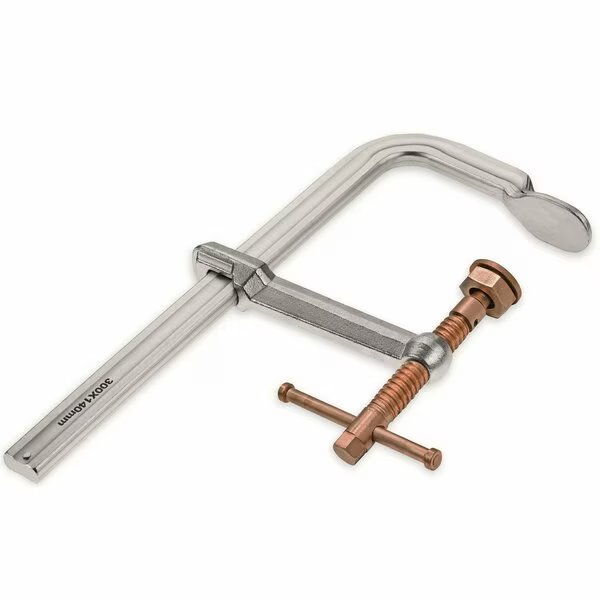 Heavy Duty Clamp W. Copper Plated Screw 200 Mm - 8, Kanca, Mfr#: HDC-200-C