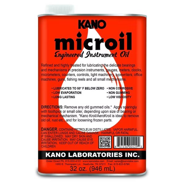 1 Quart Microil High-Grade Precision Instrument Lubricant, Kano, Mfr#: MC161
