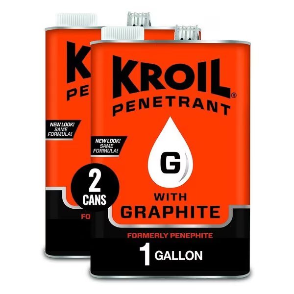 1 Gallon Penetrating Oil with Graphite (aka Penephite), Rust-Loosening, High Temp, 2PK, Kroil, Mfr#: AZPH011C2