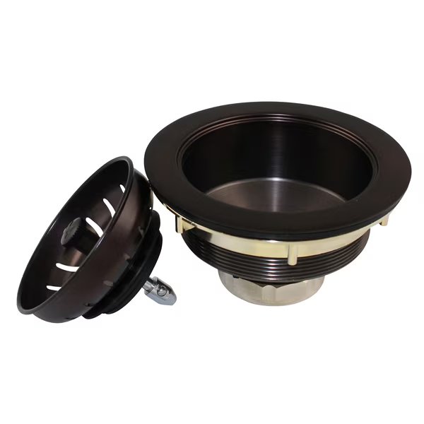 Heavy Duty Kitchen Sink Strainer with Power Ball Basket, Bronze, Keeney Mfg, Mfr#: K1439BRZ