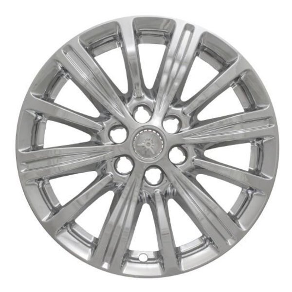 18", 12 Spoke, Chrome Plated, Plastic, Set Of 4, Not Compatible With Steel Wheels, Coast2Coast, Mfr#: IWCIMP402X
