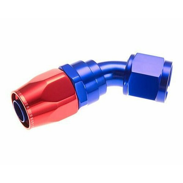 HOSE ENDS 8 AN Hose 8 AN Outlet 45 Degree Anodized Red Blue Aluminum Single, Redhorse, Mfr#: 1045-08-1
