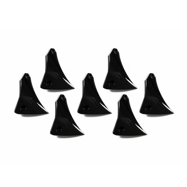 Fits GD01 Series 17 x 9 Size Rims Black Plastic Set Of 7 Equips One Wheel With Screws, Grid Wheels, Mfr#: 1179BLINR