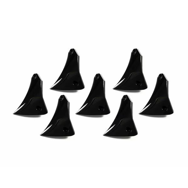 Fits GD01 Series 18 x 9 Size Rims Black Plastic Set Of 7 Equips One Wheel With Screws, Grid Wheels, Mfr#: 1189BLINL
