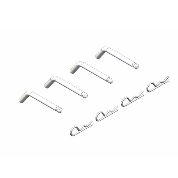 HITCH FIFTH WHEEL ACCESSORIES, 5TH WHEEL ISR BASERAIL PIN KIT 4PC, Husky Towing, Mfr#: 31576