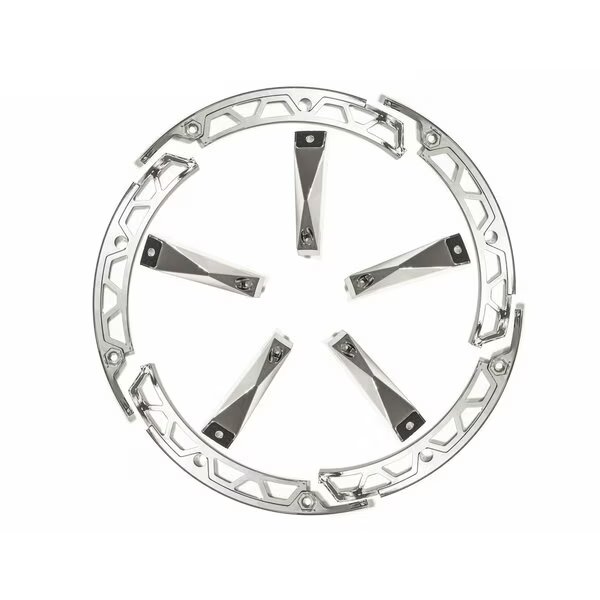 Fits GD04 Series 17 x 9 Size Rims Chrome Plated Plastic Set Of 5 Equips One Wheel With Screws, Grid Wheels, Mfr#: 4A17090CIN