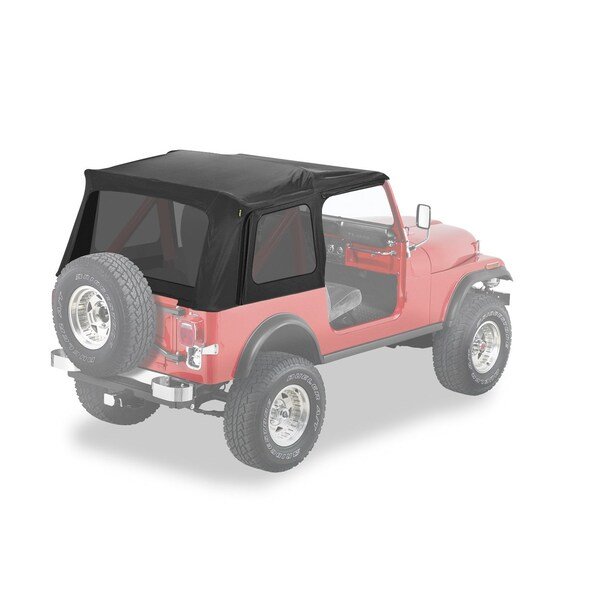 Supertop Classic Squareback Soft Tops For Jeep 1976-1986 CJ7 Tinted