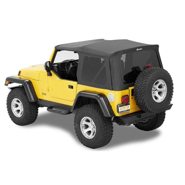 Jeep Soft Top Supertop Squareback Soft Top For Jeep 1997-2006 Wrangler TJ