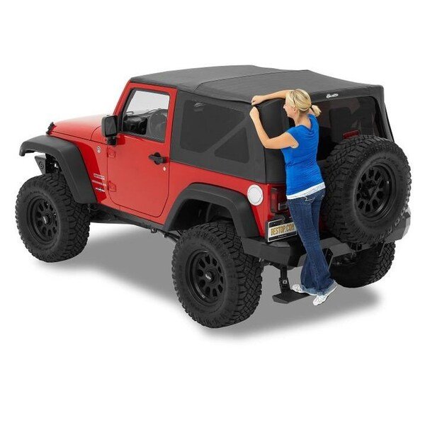 Jeep Soft Top Supertop Squareback Soft Top For Jeep 2007-2018 Wrangler JK 2 Door