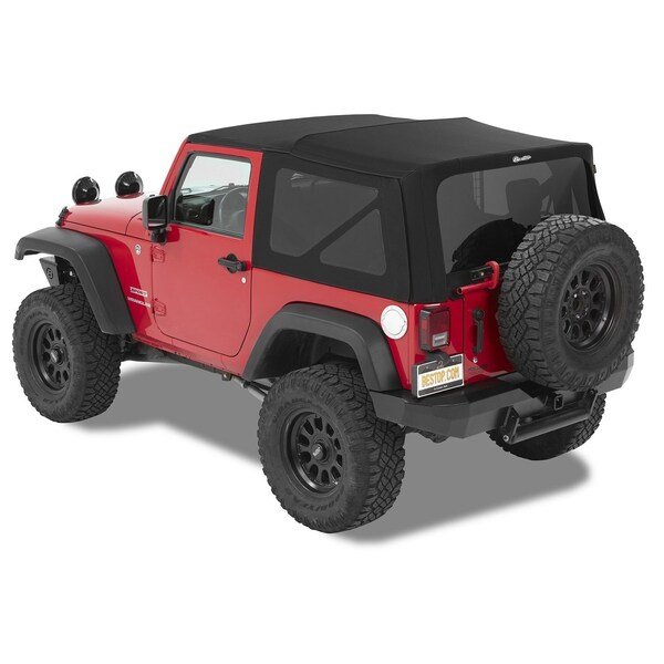 Jeep Soft Top Supertop Squareback Soft Top For Jeep 2007-2018 Wrangler JK 2 Door