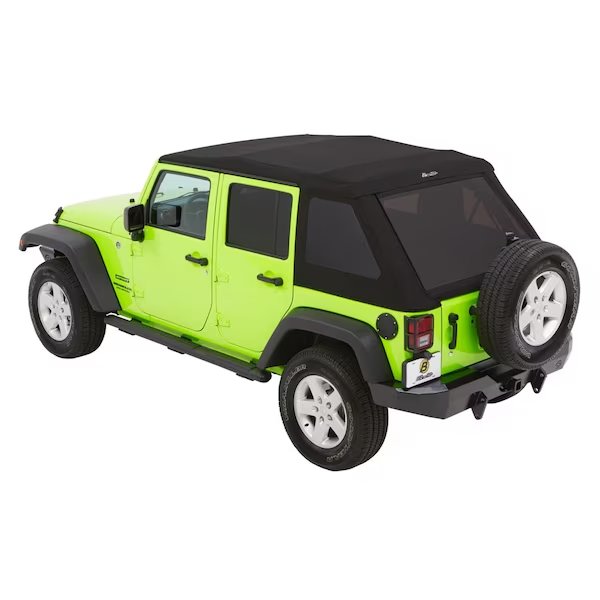 Jeep Wrangler Trektop Glide Slantback Soft Tops For Jeep 2007-2018 Wrangler JK 4 Door
