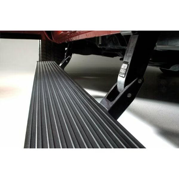 Textured, Black, Die Cast Aluminum, With LED Light System, Frame Body Mount Bolts, Amp Research, Mfr#: 76152-01A