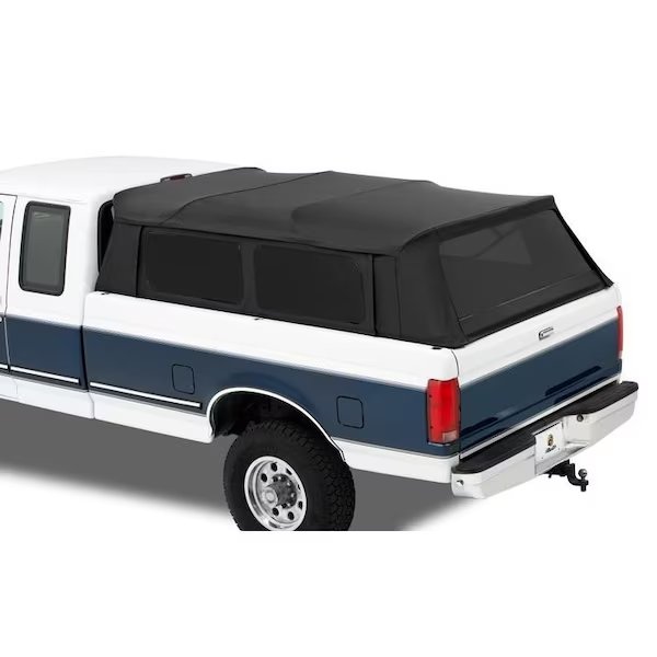 Supertop Truck Bed Cap For Ford 2004-2020 F-150 Black Diamond Fabric