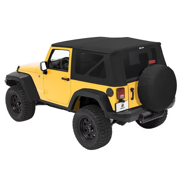 Replace-A-Top for OEM Hardware For Jeep 2010-2018 Wrangler JK 2 Door Tinted No Door Skins Included