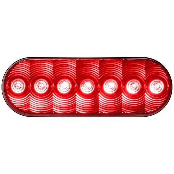 Stop Turn Tail Light For Over 80 Width Vehicle Applications 7 LED Oval Shape Red, Peterson Manufacturing, Mfr#: V821KR-7