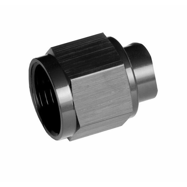 FITTINGS 06 AN Threaded Cap Anodized Black Aluminum Single, Redhorse, Mfr#: 929-06-2