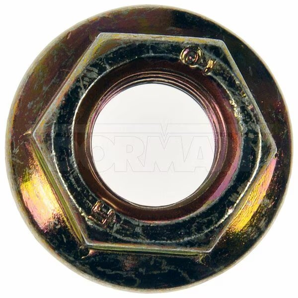 Flange Nut, M10-1.25, Steel, Class 10.9, Zinc Plated, Dorman, Mfr#: 983-110D