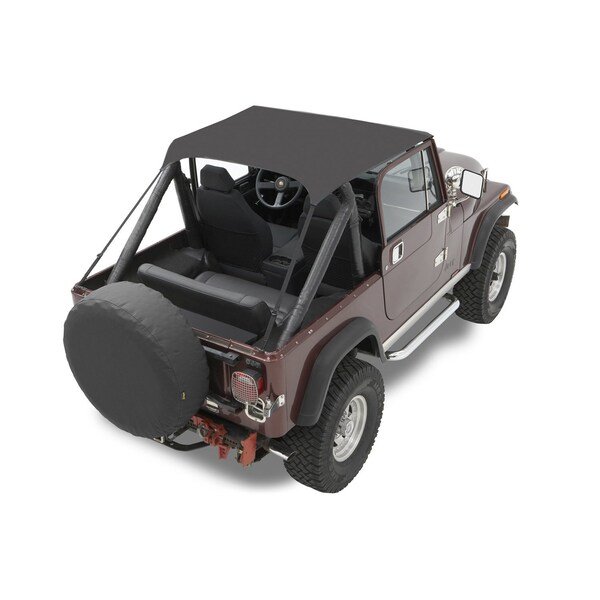 Jeep Bikini Top Traditional Bikini Top For Jeep 1955-1975 CJ5 Black Crush