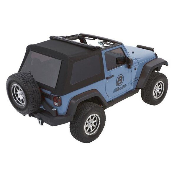 Jeep Wrangler Trektop Glide Slantback Soft Tops For Jeep 2007-2018 Wrangler JK 2 Door