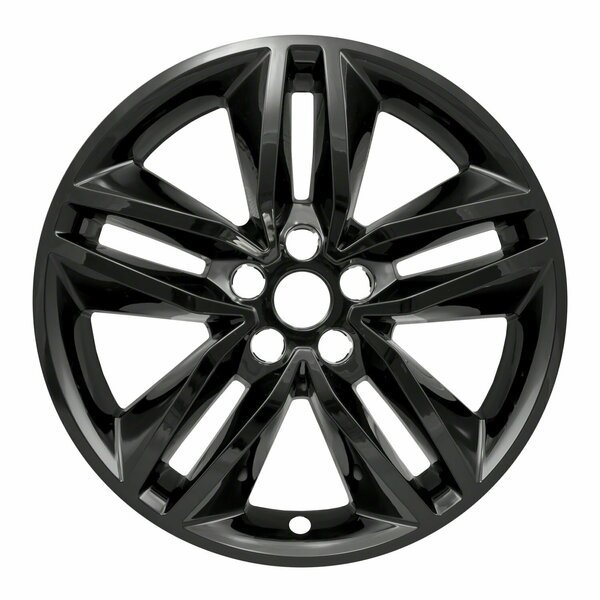 18", 5 Double Spoke, Black, Plastic, Set Of 4, Not Compatible With Steel Wheels, Coast2Coast, Mfr#: IWCIMP385BLK