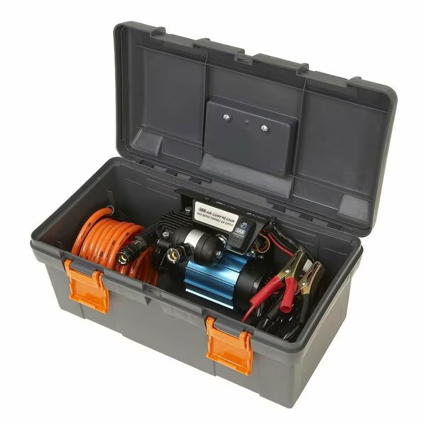 Portable, 100 PSI Max Pressure, 3.08 CFM @ 0 PSI And 2.34 CFM @ 29 PSI, Battery Clamps, Arb Usa, Mfr#: CKMP12