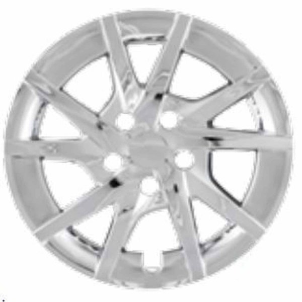 16", 10 Spoke, Silver, Plastic, Set Of 4, Push On, Coast2Coast, Mfr#: IWC50216S