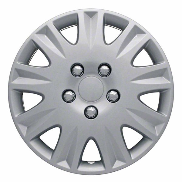 15", 9 Spoke, Silver, Plastic, Set Of 4, Standard Leg, Coast2Coast, Mfr#: IWCB811115S