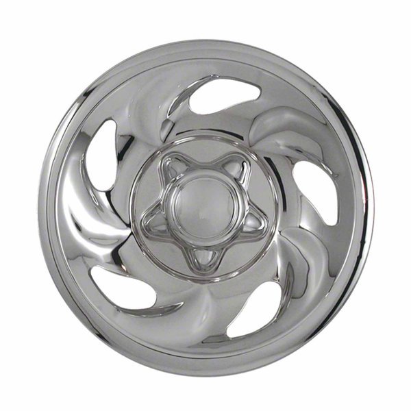16", 5 Directional Spoke, Chrome Plated, Plastic, Set Of 4, Compatible With Steel Wheels, Coast2Coast, Mfr#: IWCIMP01X