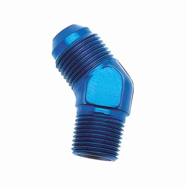 ADAPTER FITTING, -8ANX3/8NPTF BLU 45  FL TO PIPE ELB, Speedfx, Mfr#: 560823