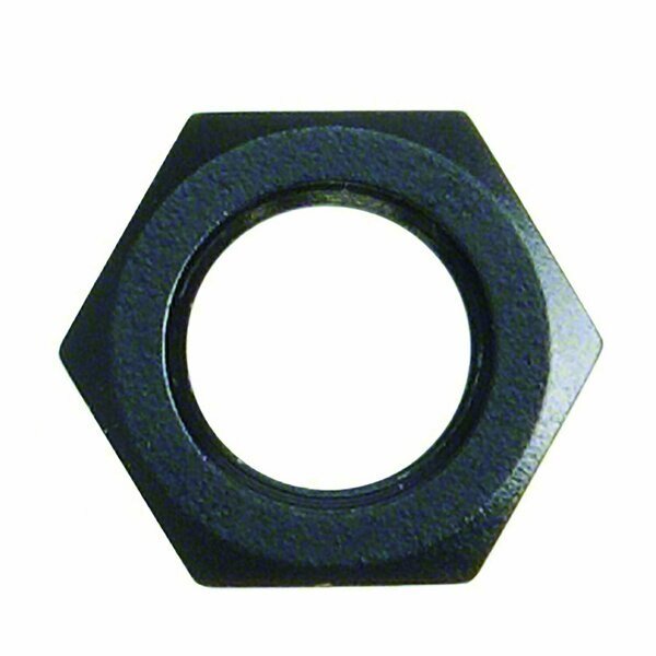 ADAPTER FITTING Bulkhead Nut 3AN Anodized Black Aluminum Set Of 2, Speedfx, Mfr#: 560331BK