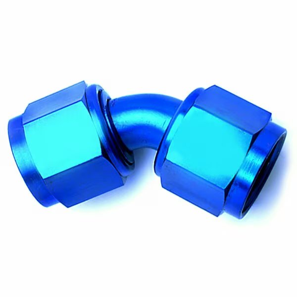 ADAPTER FITTING, -10AN 45  BLK SWIVEL COUPLER, Speedfx, Mfr#: 561045BK