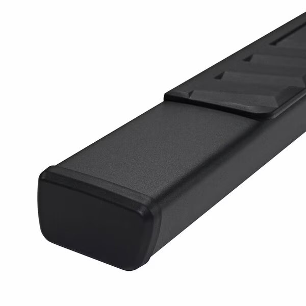 With Step Pads, 4" Trapezoidal Straight, Powder Coated, Titanium Black, Steel, Trailfx, Mfr#: A4009B