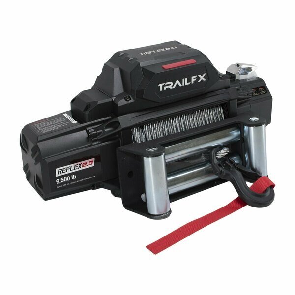 Vehicle Mounted, Vehicle Recovery Winch, 12 Volt Electric, 9500 Pound Line Pull Capacity, Trailfx, Mfr#: WR295B