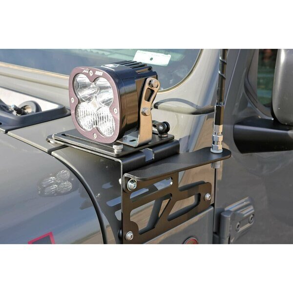 For Use With  Adjustable Fog Light Mount Powder Coated Black Steel, Fabtech, Mfr#: FTS24274