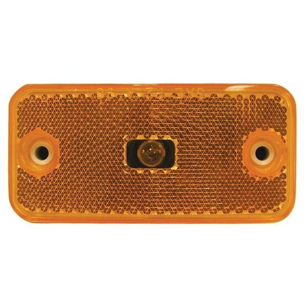 Incandescent Rectangular 378 Length x 178 Width x 34 Height Amber Lens, Peterson Manufacturing, Mfr#: V2548A