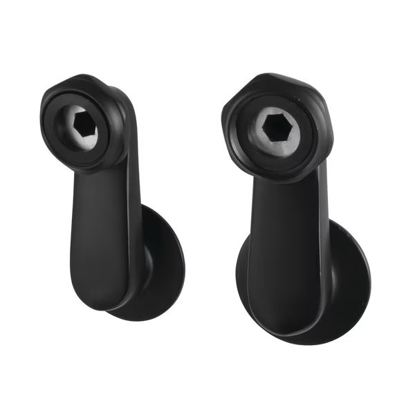 Swivel Elbows for Tub Faucet, Matte Black, Aqua Vintage, Mfr#: AE3SE0