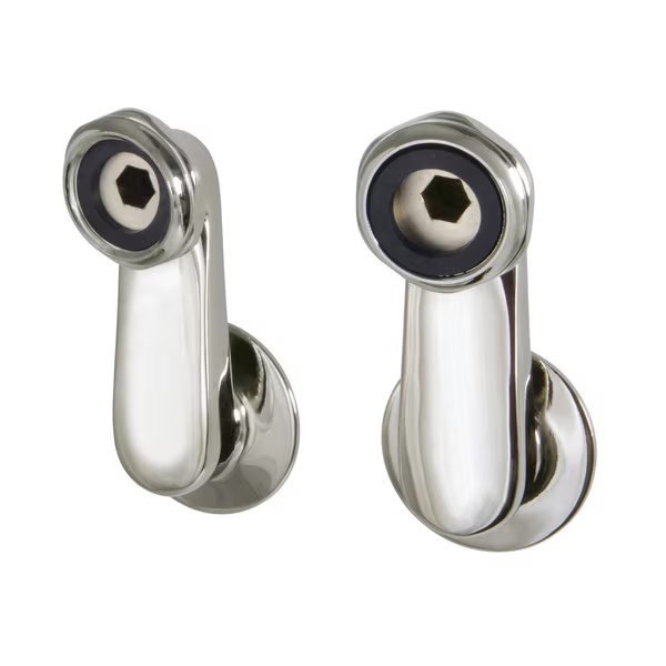 Swivel Elbows for Tub Faucet, Polished Nickel, Aqua Vintage, Mfr#: AE3SE6