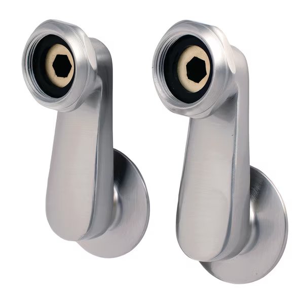 Swivel Elbows for Tub Faucet, Brushed Nickel, Aqua Vintage, Mfr#: AE3SE8