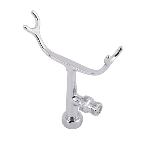 Vintage Clawfoot Tub Faucet Cradle, Polished Chrome, Aqua Vintage, Mfr#: AET1010-1