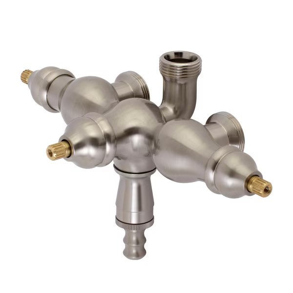 Down Spout Tub Faucet Body Only, Brushed Nickel, Aqua Vintage, Mfr#: AET400-8