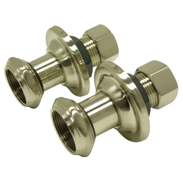 1-3/4" Wall Union Extension, Brushed Nickel, Aqua Vintage, Mfr#: AEU4108